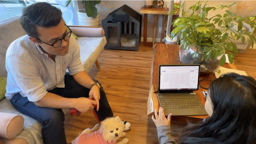 a keyboard and a calendar on a desk